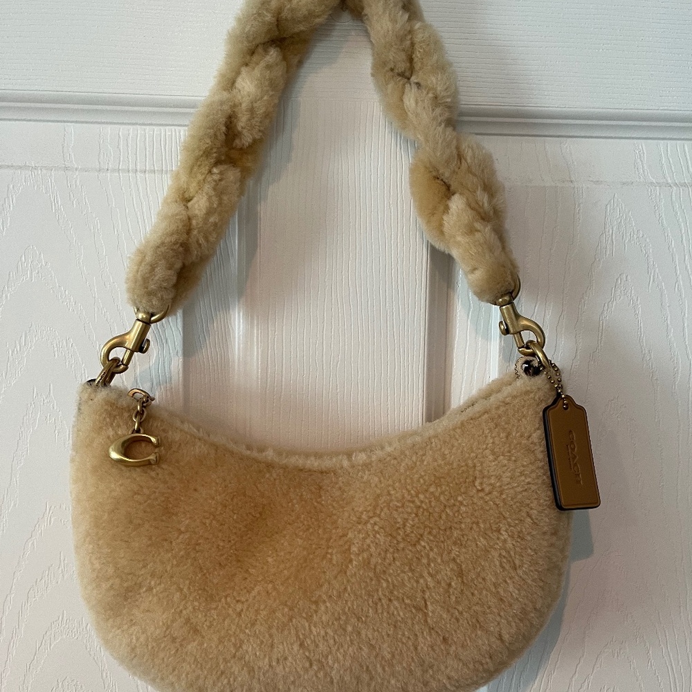 Coach Mira shearling bag
